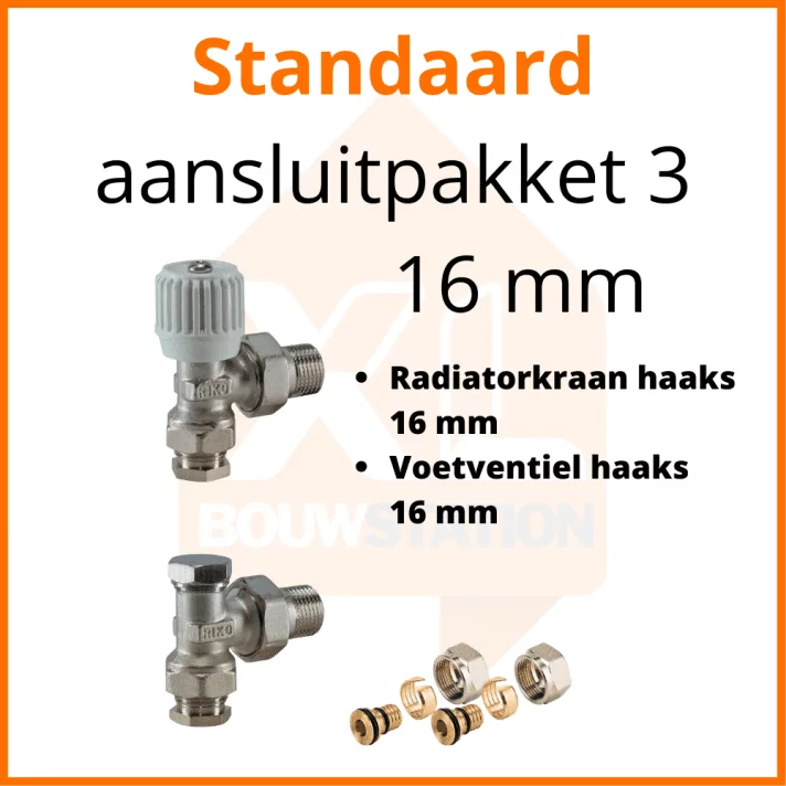 Eco 4 Standaard aansluitpakket 3 t.b.v. 16 mm buis