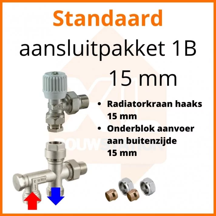 Eco 4 Standaard aansluitpakket 1B t.b.v. 15 buis