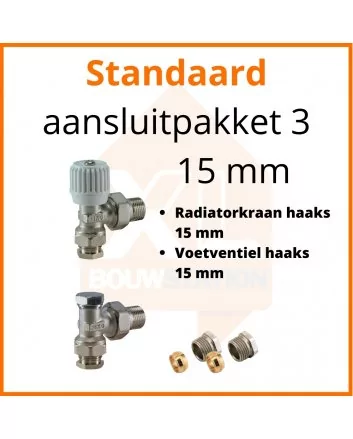 Eco 4 Standaard aansluitpakket 3 t.b.v. 15 mm buis