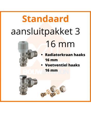 Eco 4 Standaard aansluitpakket 3 t.b.v. 16 mm buis